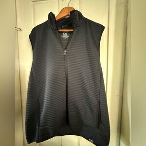 LL Bean Charcoal Gray Zip-Up Vest